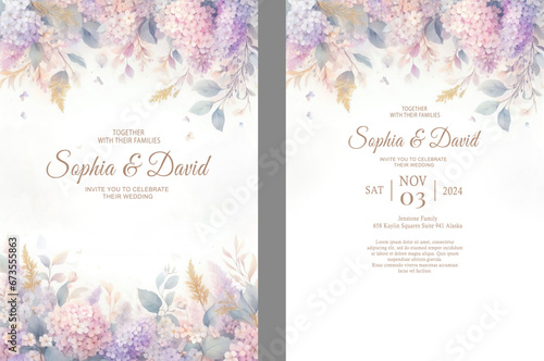 Wedding invitation template