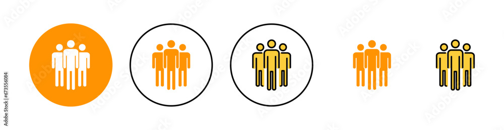 People icon set for web and mobile app. person sign and symbol. User Icon vector People icon set for web and mobile app. person sign and symbol. User Icon vector