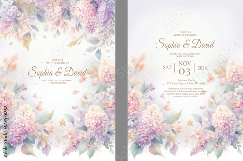 Wedding invitation template