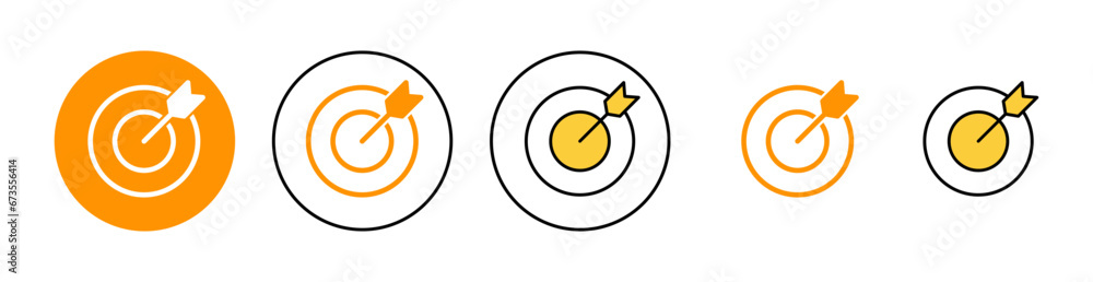 Target icon set for web and mobile app. goal icon vector. target marketing sign and symbol Target icon set for web and mobile app. goal icon vector. target marketing sign and symbol