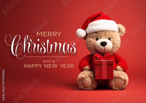 Merry Christmas, Teddy Bear © GS Edwards Studio