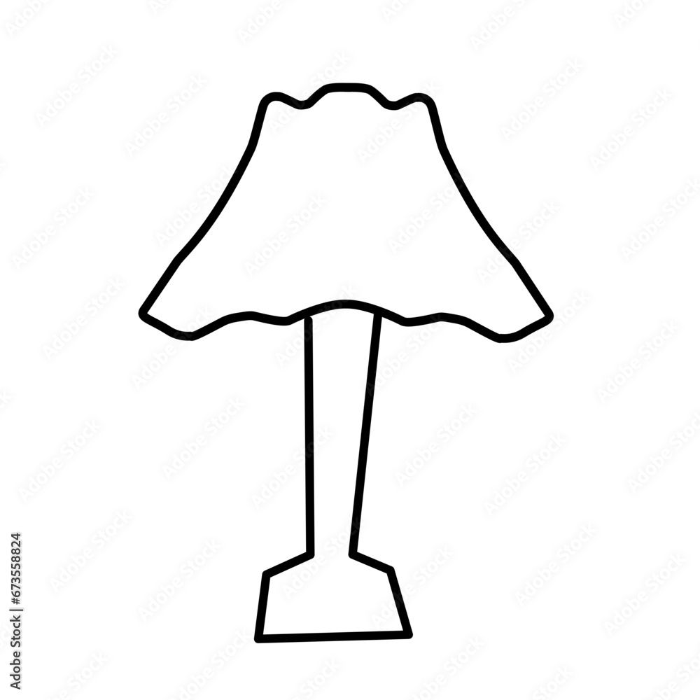 Table Lamp Outline Table Lamp Outline