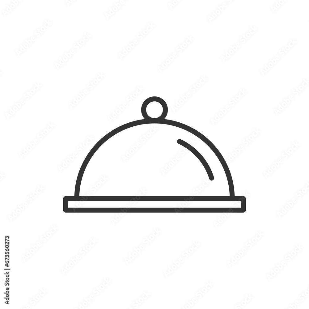 Food special - line icon with editable stroke. Simple black and white food symbol. Vector illustration. Food special - line icon with editable stroke. Simple black and white food symbol. Vector illustration.