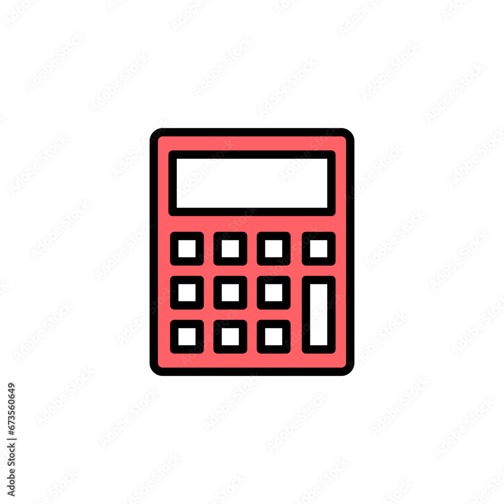 Calculator icon set illustration. Accounting calculator sign and symbol. Calculator icon set illustration. Accounting calculator sign and symbol.