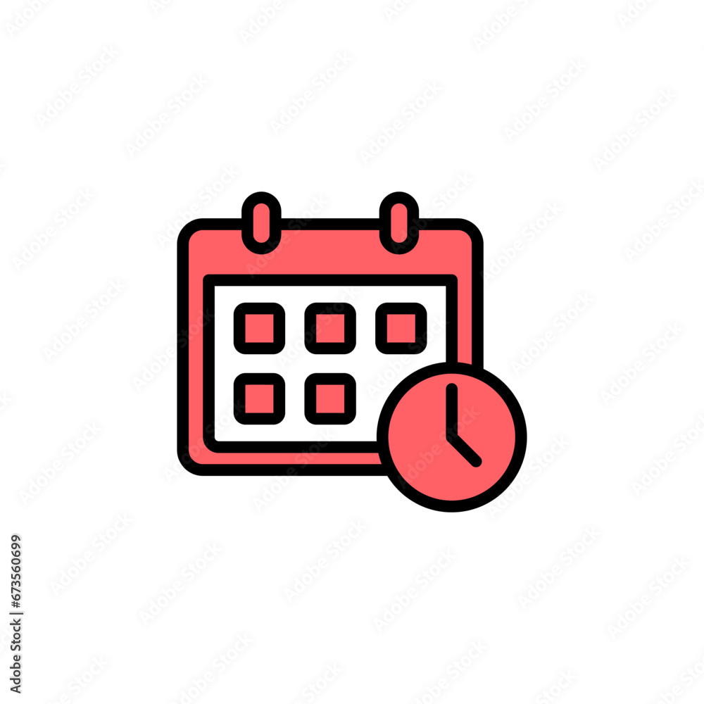 Calendar icon set illustration. Calender sign and symbol. Schedule icon symbol Calendar icon set illustration. Calender sign and symbol. Schedule icon symbol