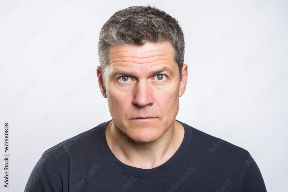 Portrait of a middle-aged man looking at the camera. Portrait of a middle-aged man looking at the camera.