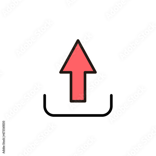 Upload icon set illustration. load data sign and symbol