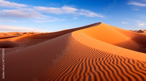 Sand dunes of Erg Chebbi in the Sahara Desert, Morocco. photo