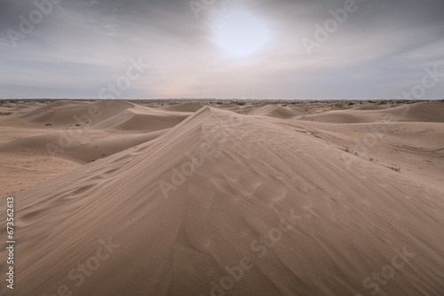 The sand hills in Ba Dan Ji Lin desert of Inner Mongolia, China