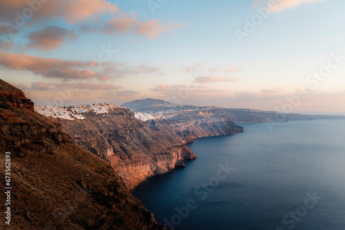 View of Santorini cliffs