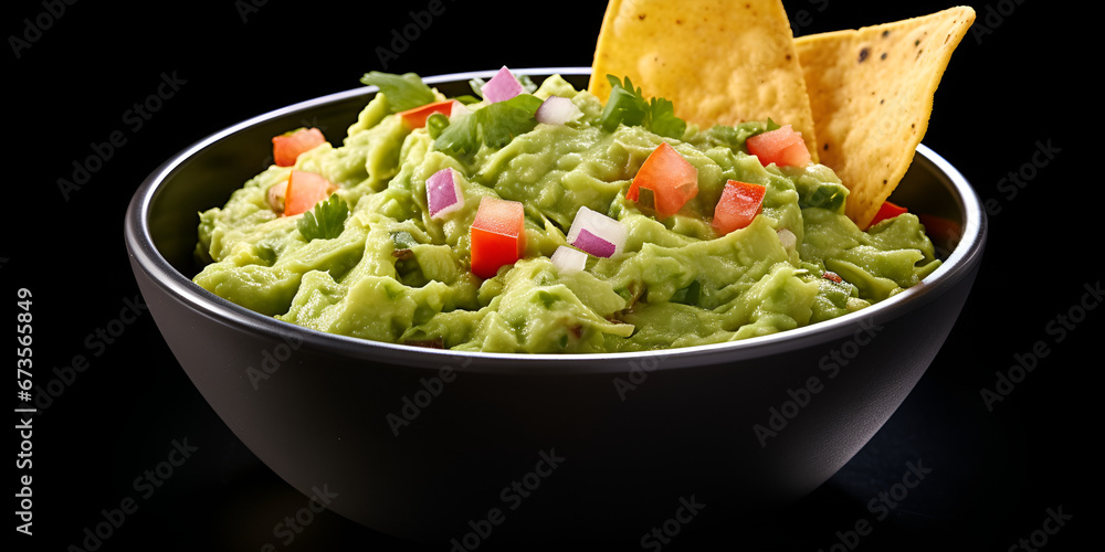 guacamole and chips,Green Chile and Roasted Tomato Guacamole Delight