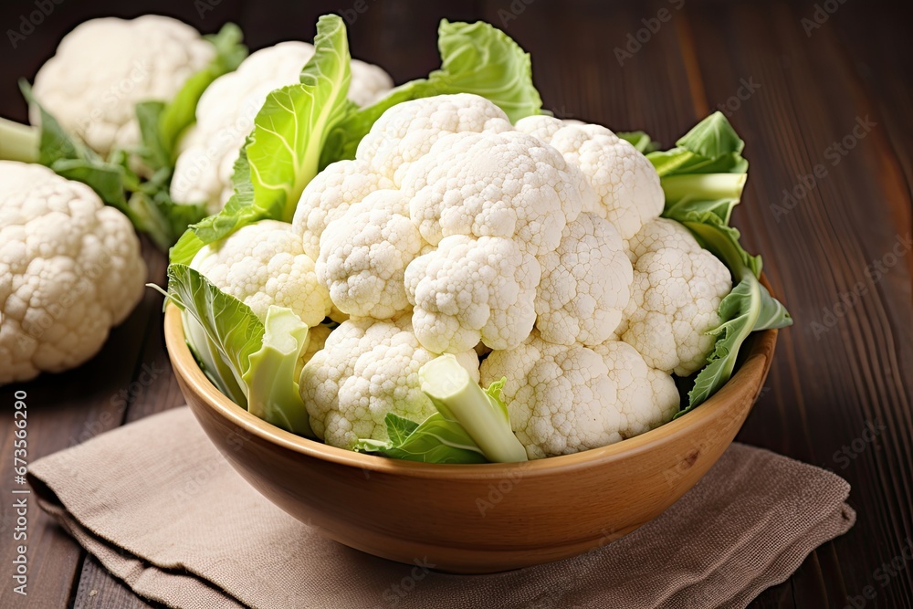 Resh ripe cauliflower isolated on white background Resh ripe cauliflower isolated on white background