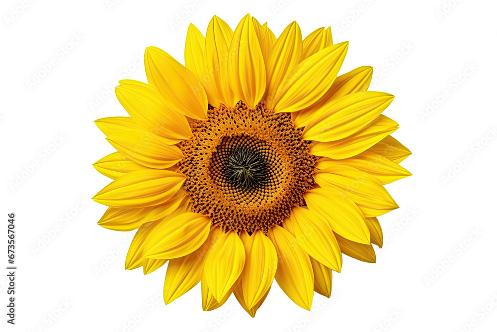 Isolated beautiful sunflower on white background with clipping path Isolated beautiful sunflower on white background with clipping path