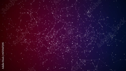 Plexus structure evolving in organic motion, 4k footage