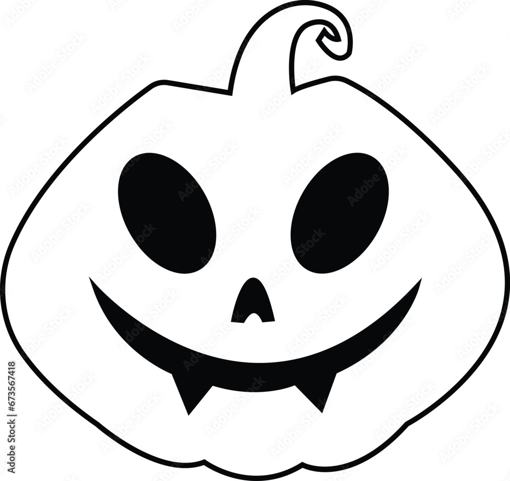Black line Cute Halloween Pumpkin icon. Smiling cartoon lantern face editable stock. Halloween holiday character in shape of pumpkin. Halloween pumpkin day symbol isolated on transparent background. Black line Cute Halloween Pumpkin icon. Smiling cartoon lantern face editable stock. Halloween holiday character in shape of pumpkin. Halloween pumpkin day symbol isolated on transparent background.