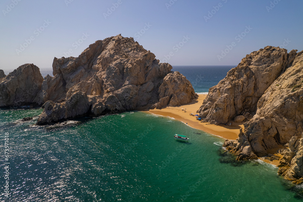 rocky coast of the region sea los cabos mexico
