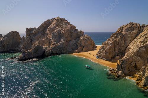 rocky coast of the region sea los cabos mexico