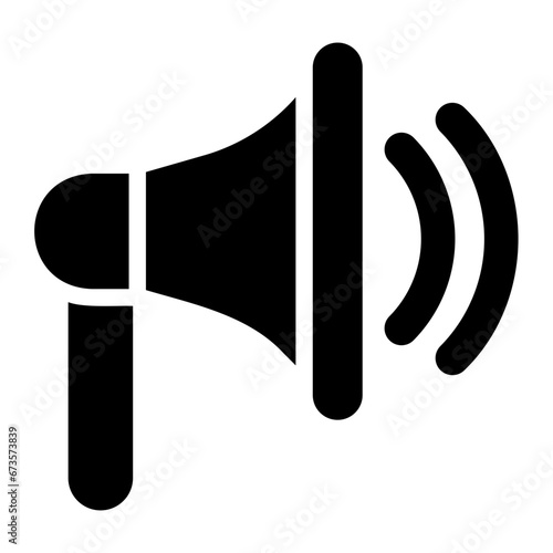 megaphone glyph icon