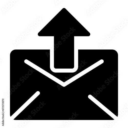 sent glyph icon
