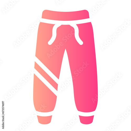 jogger pants Gradient icon