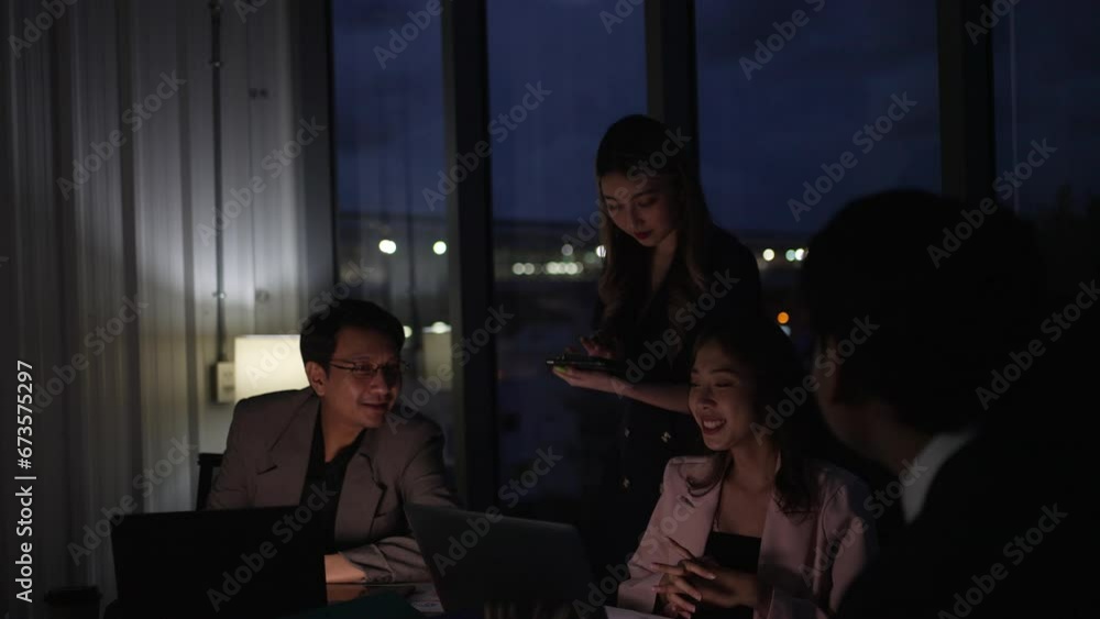 White collar workers working late . White collar workers working late .