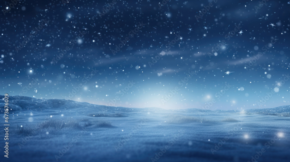 Naklejka premium Christmas abstract background with snowflakes