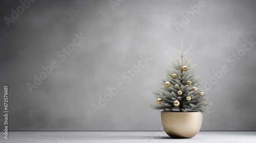 Christmas tree on a dark grunge background