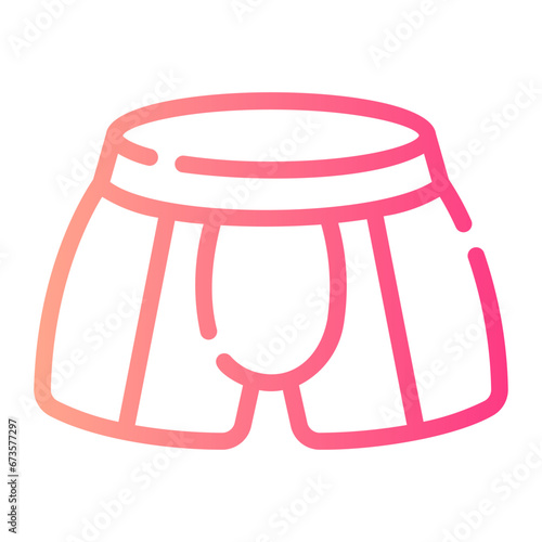 underpants Line Gradient Icon