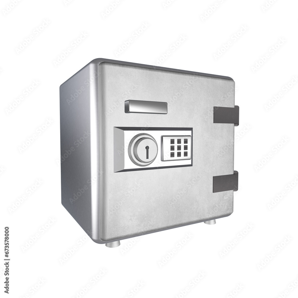 Money safe box square shape 3d Render Money safe box square shape 3d Render