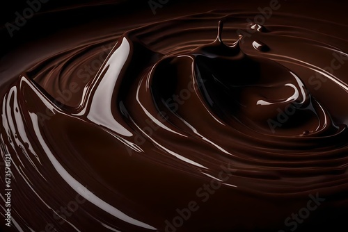 melted chocolate dripping
