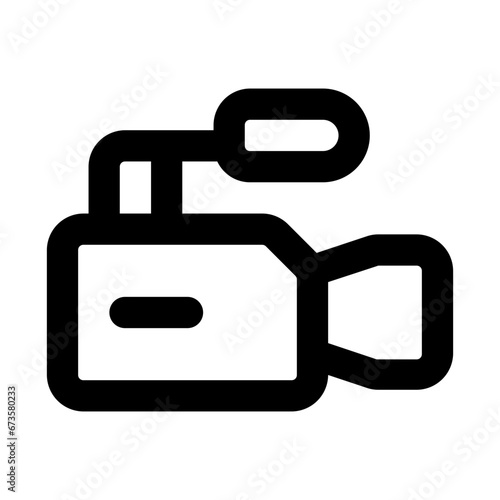 video camera line icon