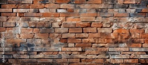 A photo of the brick wall showcasing a square arrangement of bricks positioned next to each other