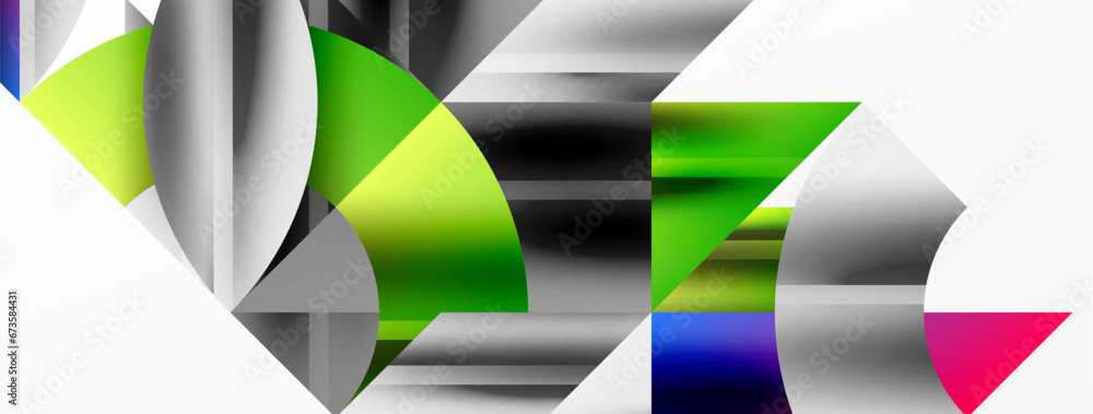 Abstract geometric shapes symbolizing creative technology, digital art, social communication, and modern science. Ideal for posters, covers, banners, brochures and websites Abstract geometric shapes symbolizing creative technology, digital art, social communication, and modern science. Ideal for posters, covers, banners, brochures and websites