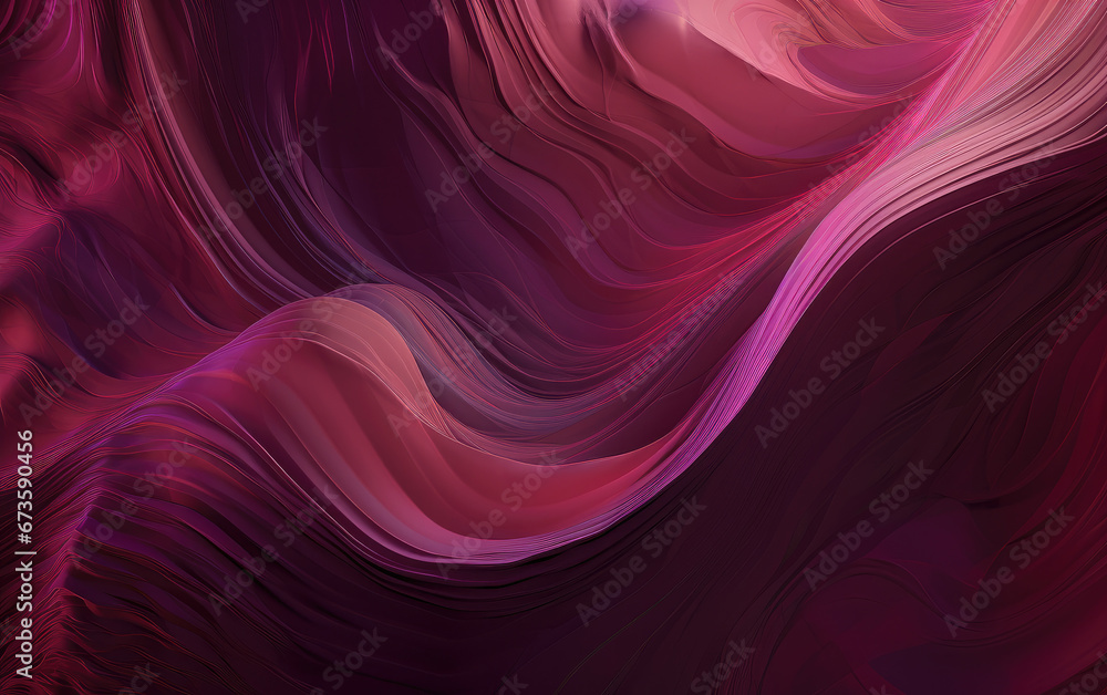 Fototapeta premium abstract background in purple smooth waves texture. 