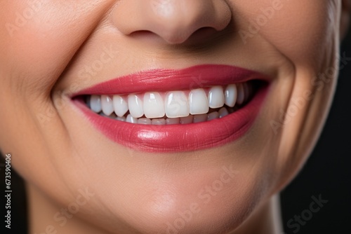 Beautiful Senior Lady Exuding Radiance with Perfectly White Teeth, Exemplifying Dental Care Concept