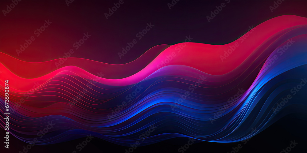 Fototapeta premium abstract scientific background with kinetic waves.