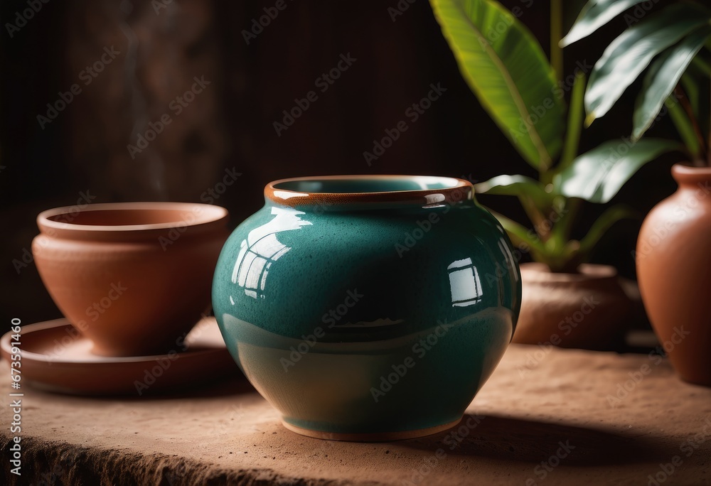 Visualize a ceramic piece from the Dominican Republic, its surface moist and shiny. Visualize a ceramic piece from the Dominican Republic, its surface moist and shiny.