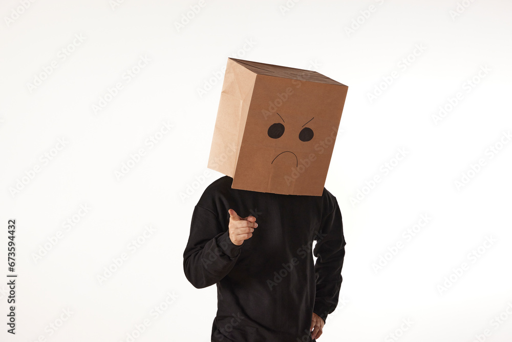 Various emotions and movements of the person
wearing the mask. Various emotions and movements of the person
wearing the mask.