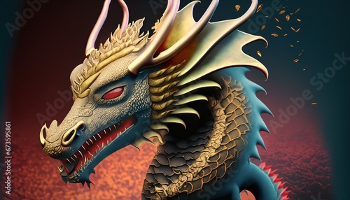 2024 dragon year  new year of the dragon  dragon year  wallpaper dragon  animal dragon  gold dragon  Abstract dragon as a symbol of the year 2024 