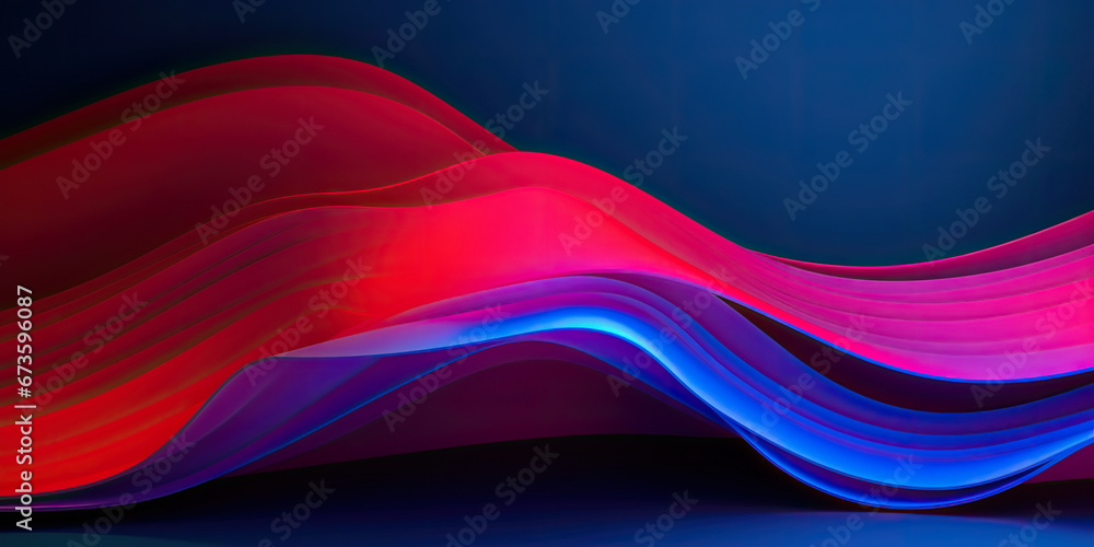 Fototapeta premium abstract scientific background with kinetic waves.