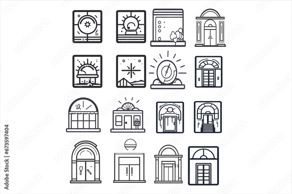 School all element and buses vector bundle School all element and buses vector bundle
