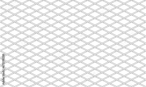 Grey 3d box seamless pattern. Vector Repeating Texture.