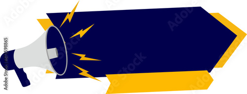 Announcement Banner with Megaphone