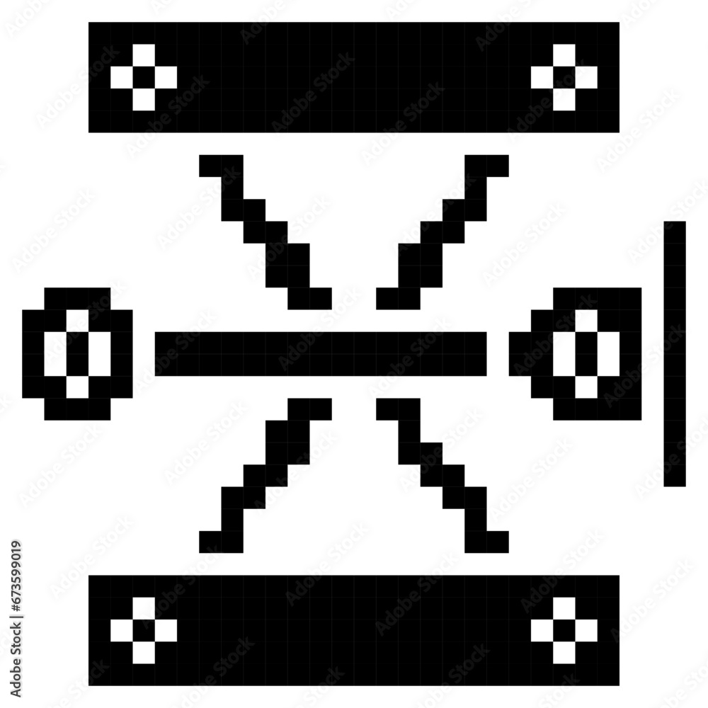 Jack, Car, Pixelart Art, Machine, Up Down Collection Set. Jack, Car, Pixelart Art, Machine, Up Down Collection Set.