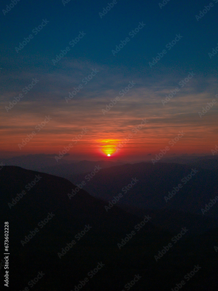 sunset over the mountains,beautiful sunset images