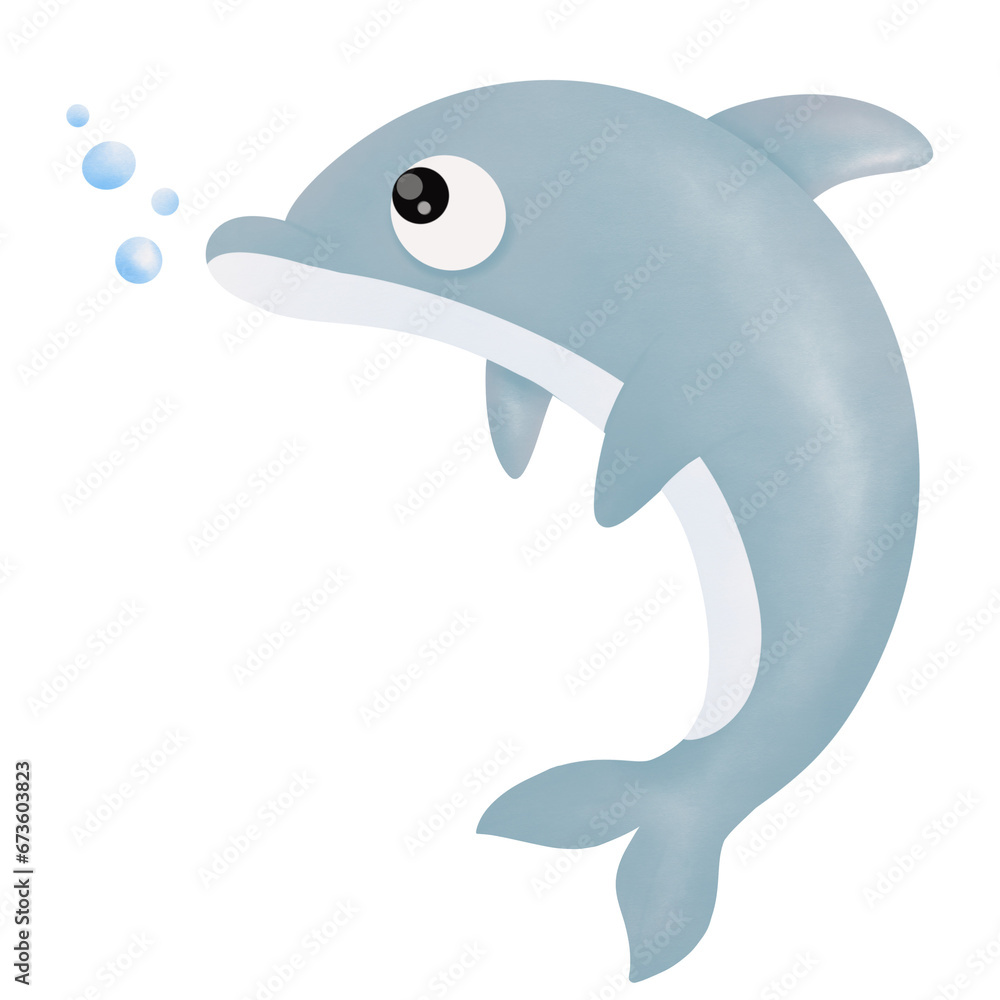 Obraz premium blue dolphin 