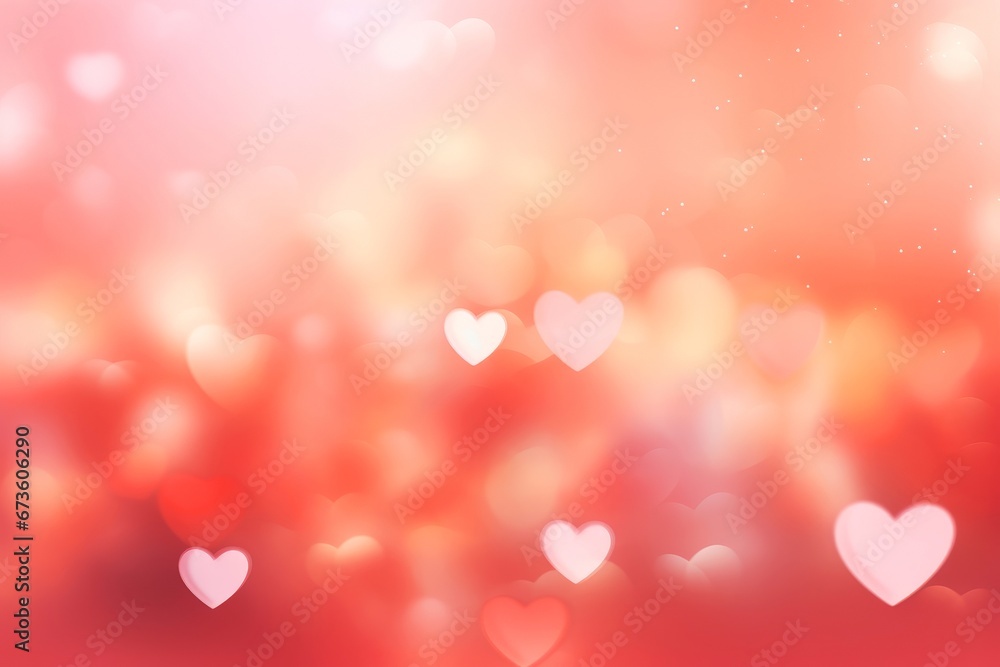 Valentine's day heart with light bokeh background.
