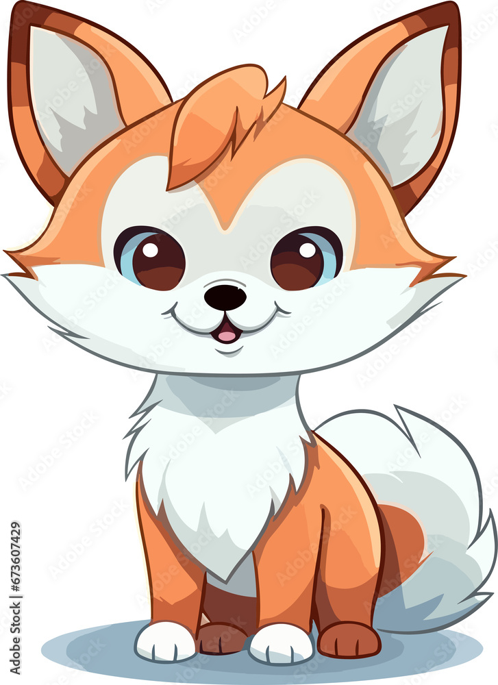 Cute Fox Illustration 