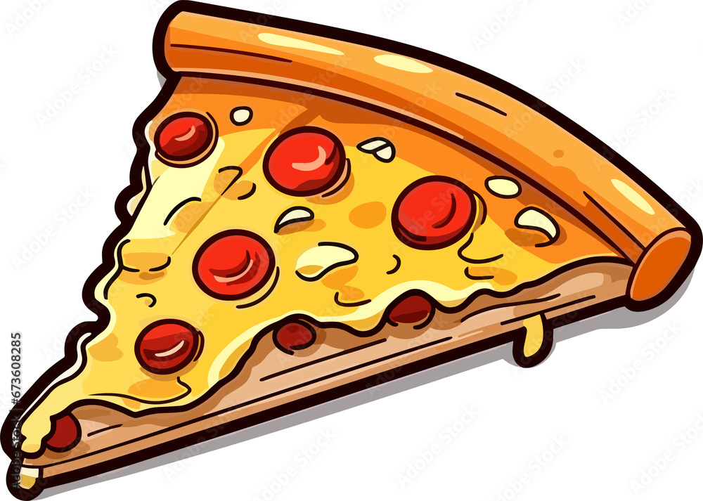 Pizza Slice Illustration Pizza Slice Illustration