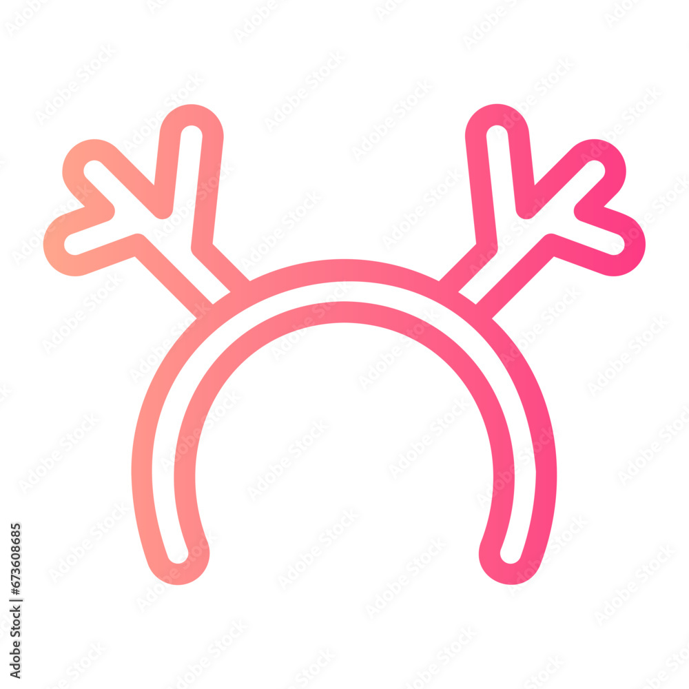 Fototapeta premium headband gradient icon